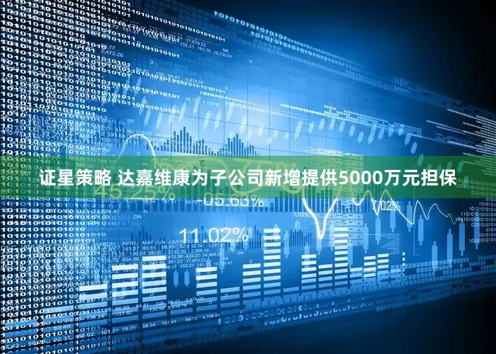 证星策略 达嘉维康为子公司新增提供5000万元担保