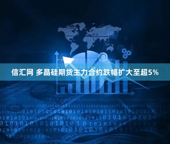 信汇网 多晶硅期货主力合约跌幅扩大至超5%